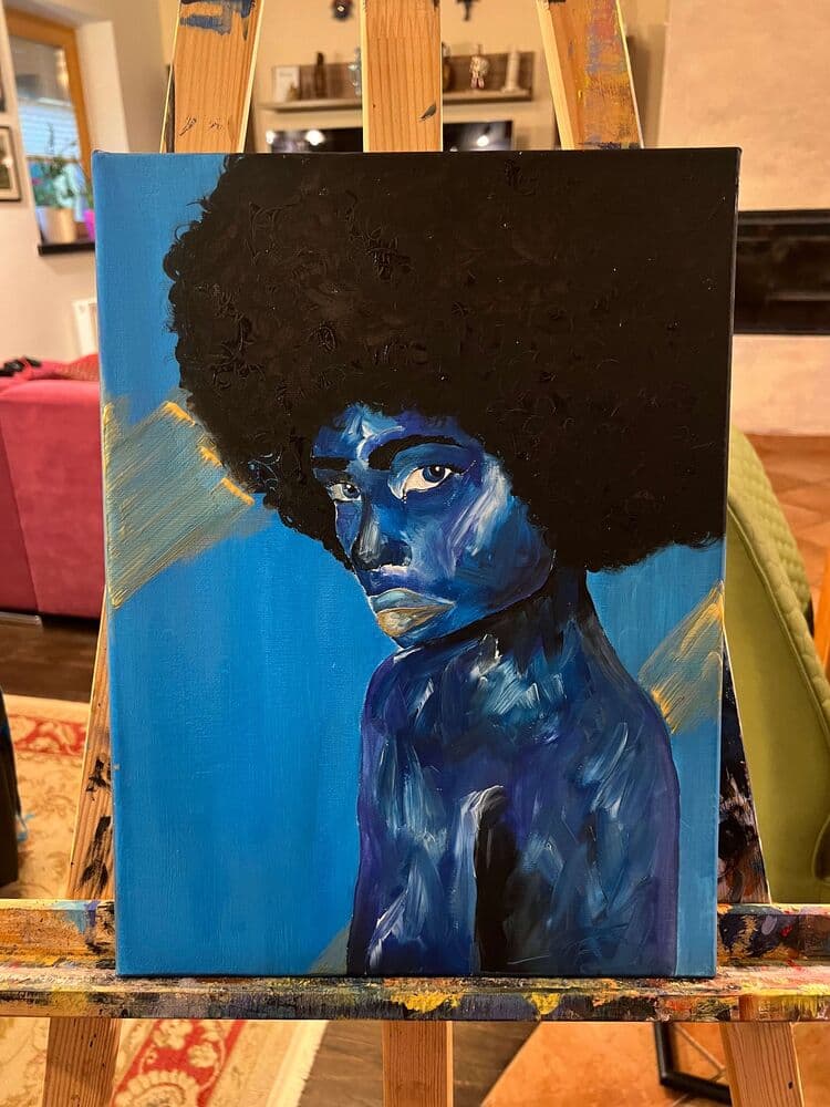 Aurora Wispers, 2022 — Acrylic on Canvas by Urska