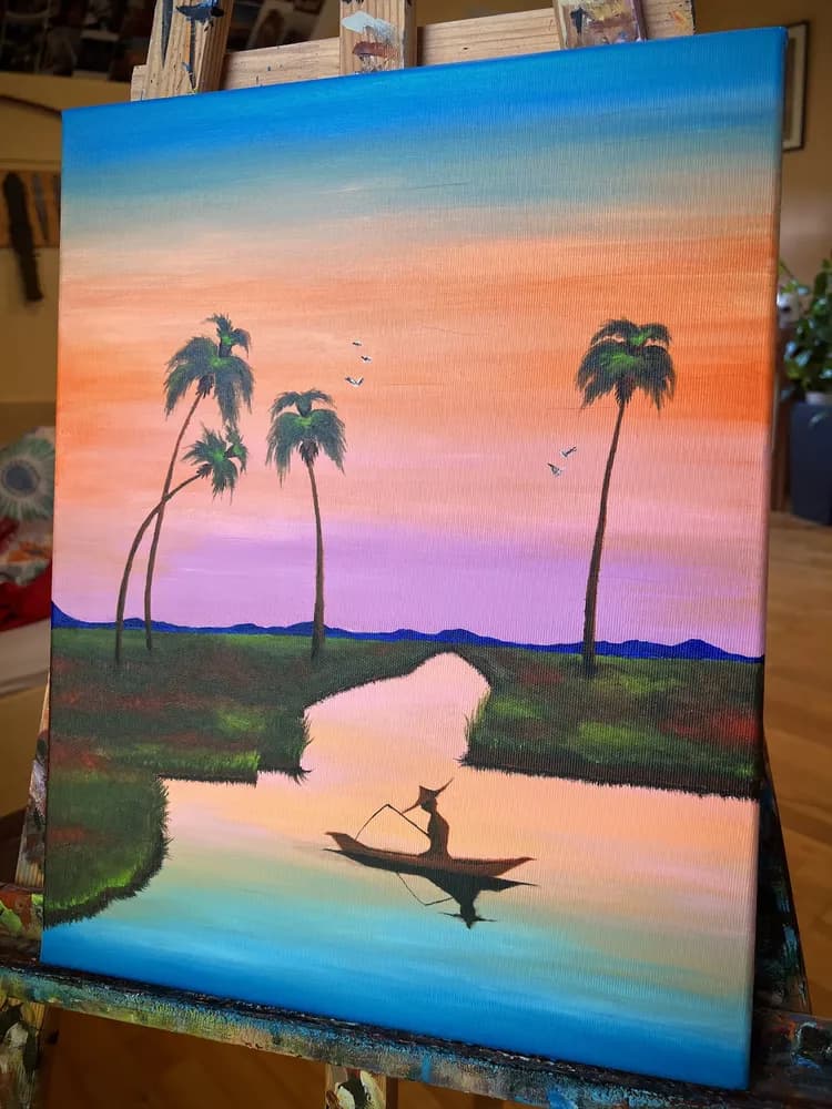 Inner Peace, 2025 — Acrylic on Canvas by Urska