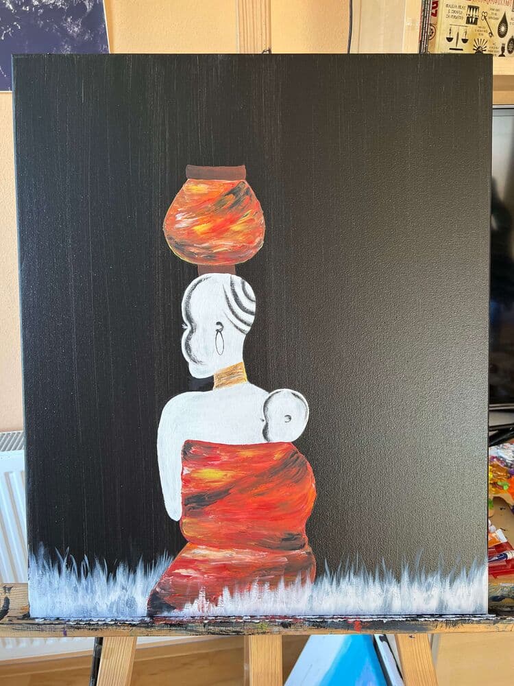 Mother with a Child by Urska