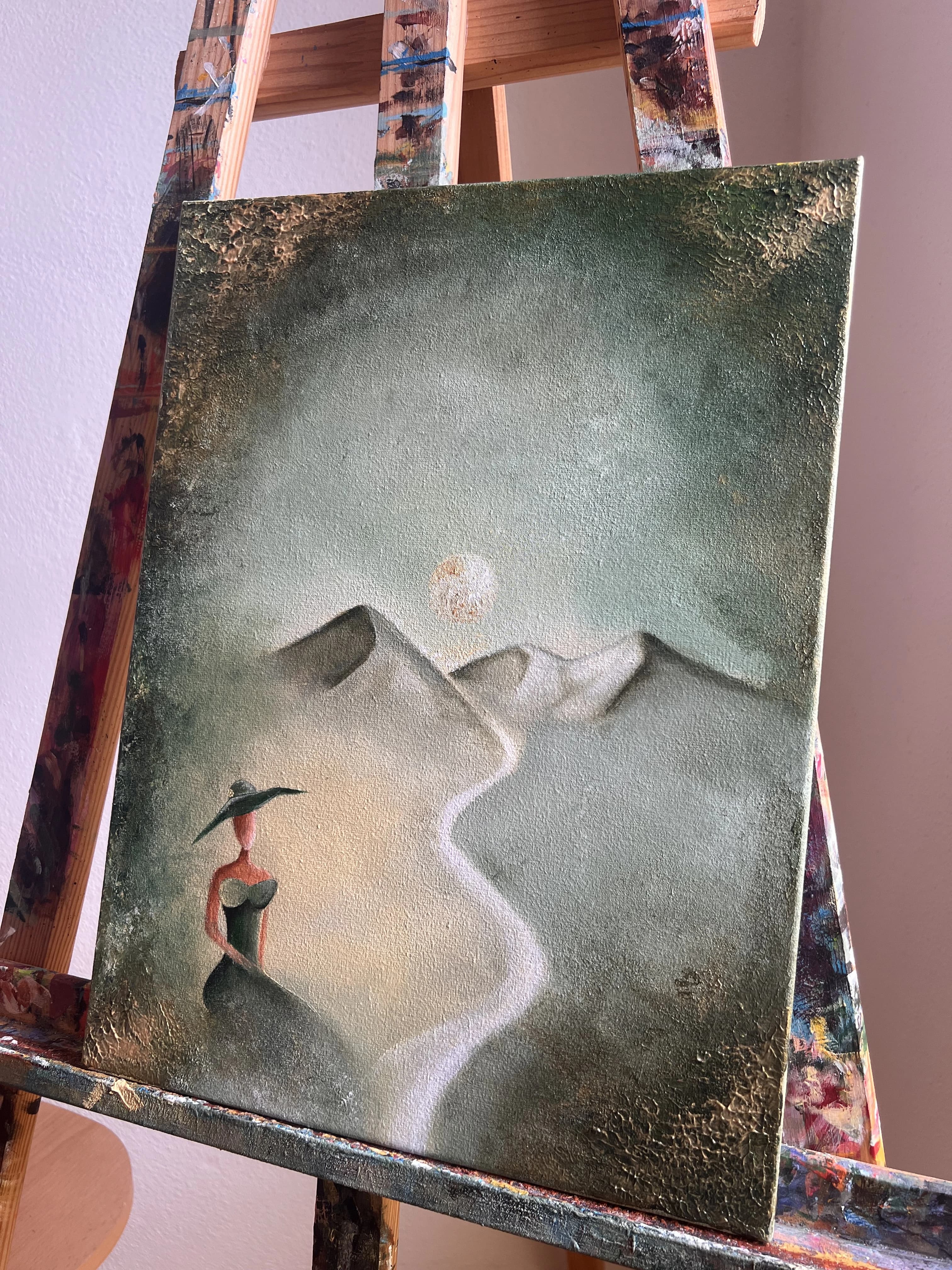 Whispers of the Mountains, 2026 — Acrylic on Canvas by Urska