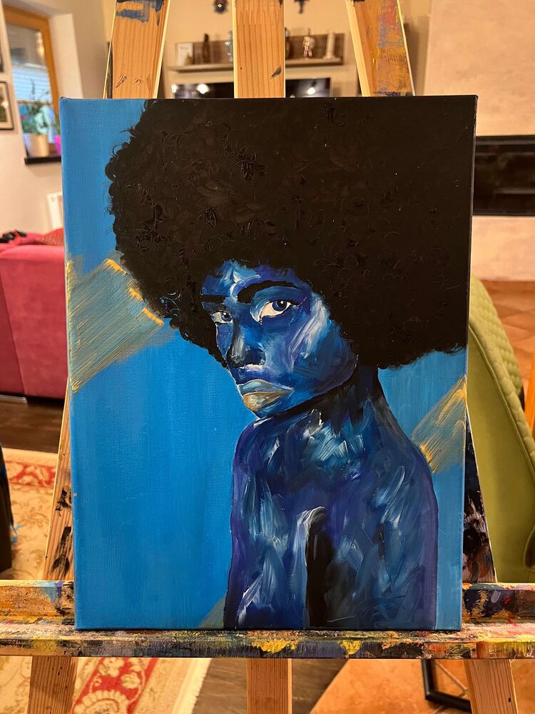 Aurora Wispers, 2022 — Acrylic on Canvas by Urska
